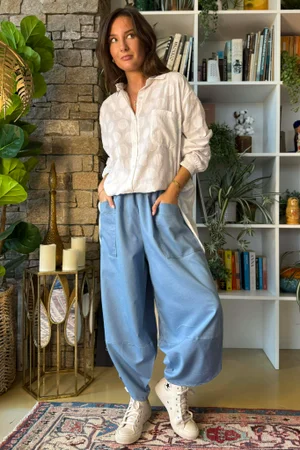 Essential Stretch Shelby Barrel Jean Light Denim 